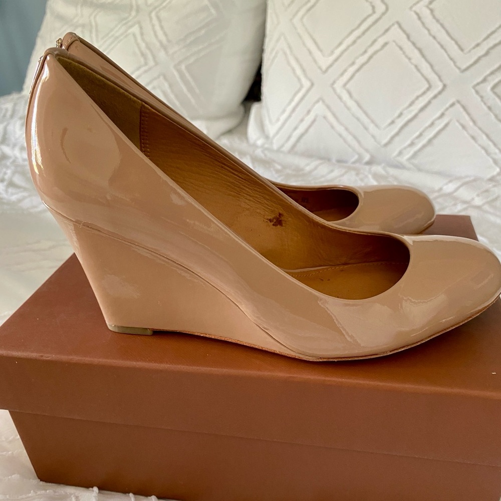 COACH Rileigh Patent Wedge Pumps - Picture 2 of 7